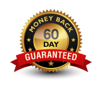 Nitric Boost 60-day guarantee badge showing trust, risk-free purchase, and reliable quality assurance